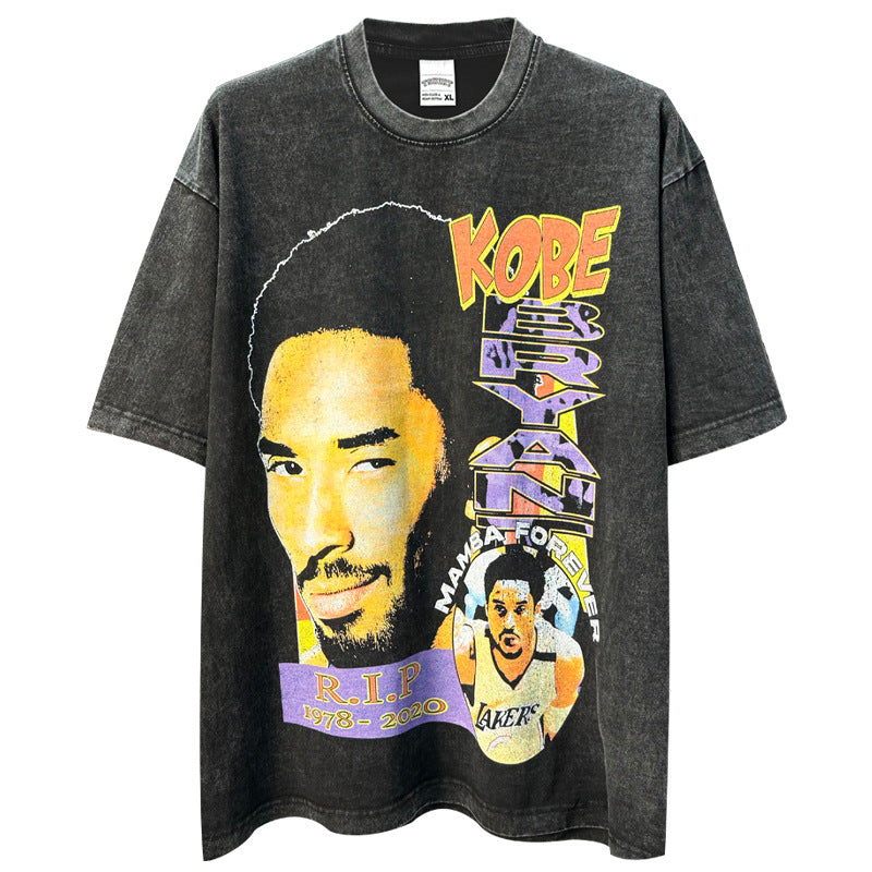 Young Kobe Bryant Vintage Wash Tee