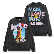 Kobe Bryant I love This Game Vintage Wash Long Sleeve Shirt