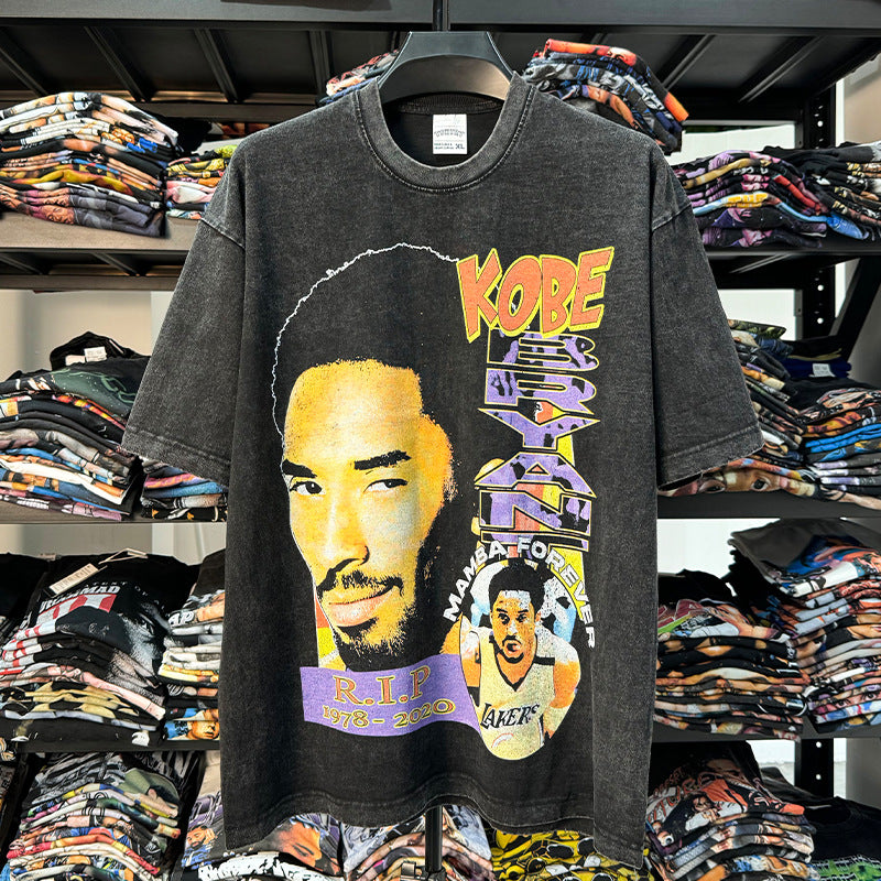 Young Kobe Bryant Vintage Wash Tee