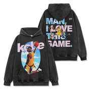 Kobe Bryant I love This Game Vintage Wash Hoodie