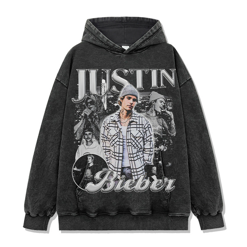 Justin Bieber Vintage Wash Hoodie