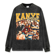 Kanye West College Dropout Vintage Wash Long Sleeve Shirt