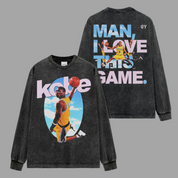 Kobe Bryant I love This Game Vintage Wash Long Sleeve Shirt