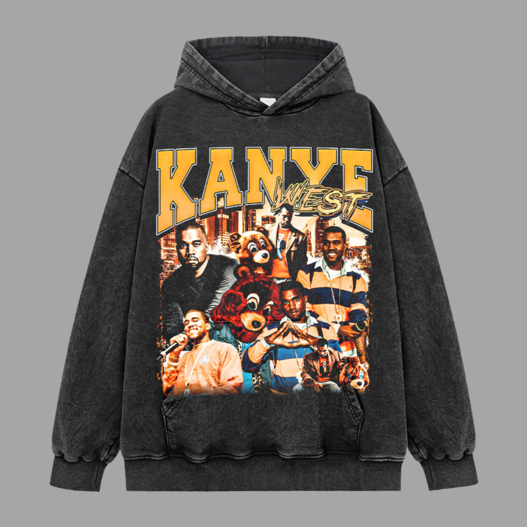 Kanye West College Dropout Vintage Wash Hoodie