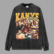 Kanye West College Dropout Vintage Wash Long Sleeve Shirt