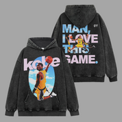 Kobe Bryant I love This Game Vintage Wash Hoodie